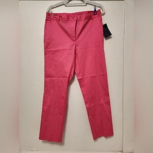 🌺NWT Jules & Leopold  Pink Pants Sz 10 Comfy Flattering Flat Front🌺